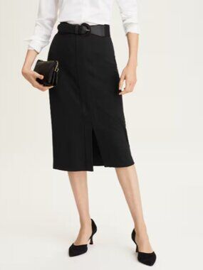 Wearever Black Midi Pencil Skirt, J. jill